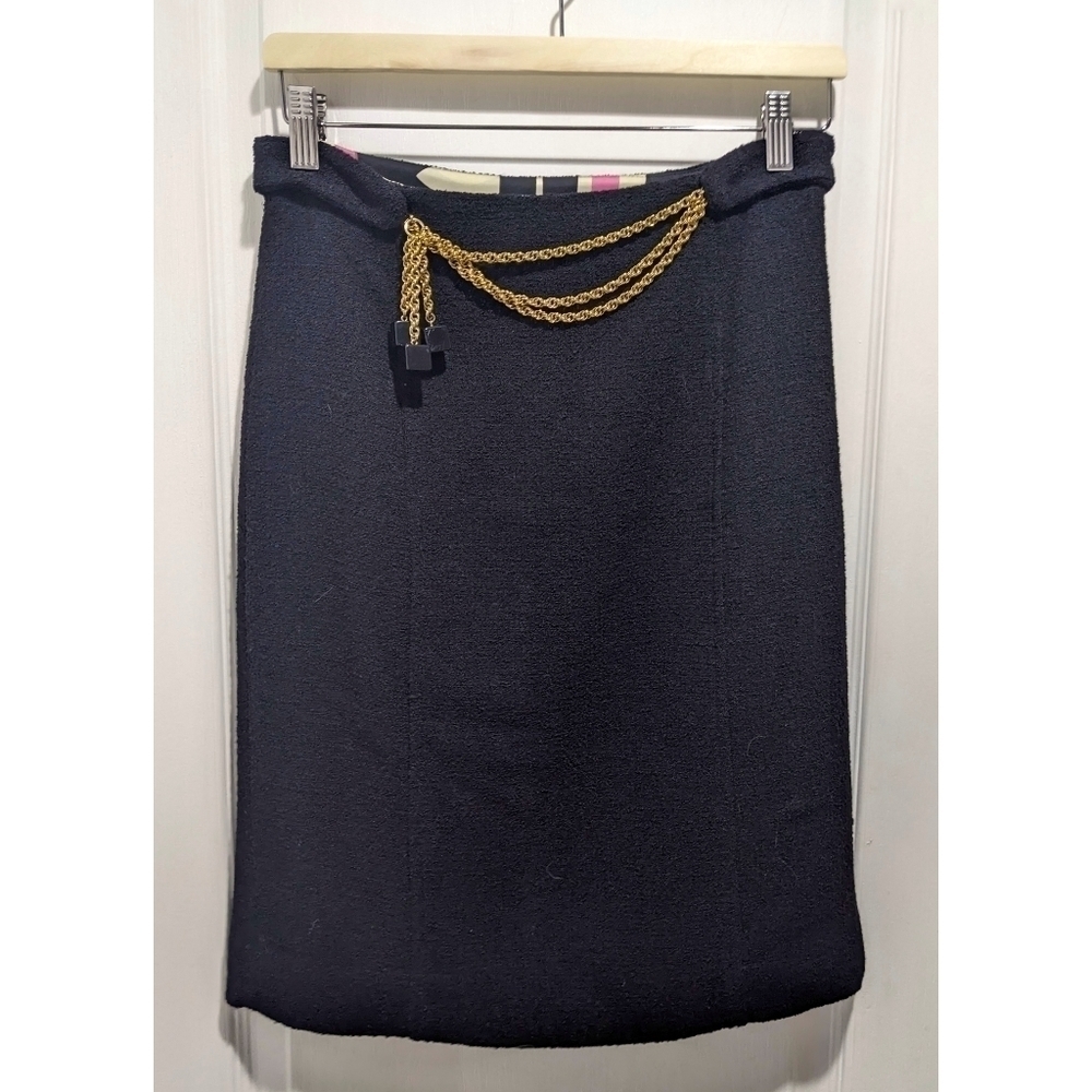 Milly of New York | Wool boucle pencil skirt